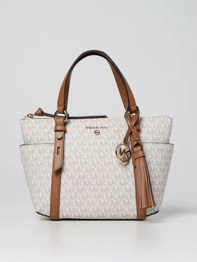 Giglio Michael Kors Cream And Brown Bag MICHAEL KORS: Handbag
