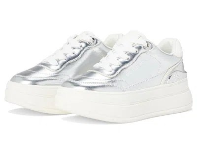 Michael Michael Kors Hayes (little Kid/big Kid) Girls Shoes Silver/white : 3 Little Kid M, Synthetic In Multi