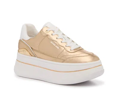 Michael Michael Kors Hayes Platform Sneaker In Gold