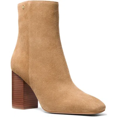 Michael Michael Kors Hazel Flex Bootie Womens Solid Ankle Boots In Brown