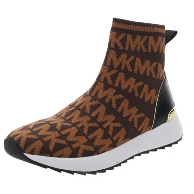 Michael Michael Kors Hazel Womens Zipper Faux Leather Booties In Black