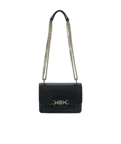 Michael Michael Kors Heather Faux Leather Crossbody Bag In Black