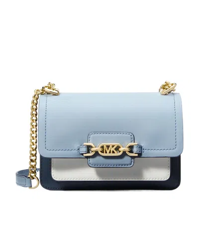 Michael Michael Kors Heather Super Small Chain Satchel Bag In Blue