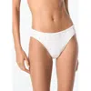 Michael Michael Kors High Leg Bikini Bottom In White