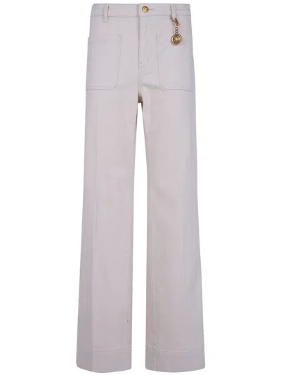 Michael Michael Kors High Rise Bootcut Jeans In Purple