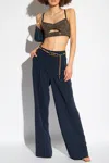 Michael Michael Kors High-rise Trousers In Navy Blue