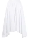 Michael Michael Kors High-waisted Asymmetric-hem Skirt In White
