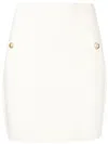 Michael Michael Kors High-waisted Ribbed Skirt In Neutrals
