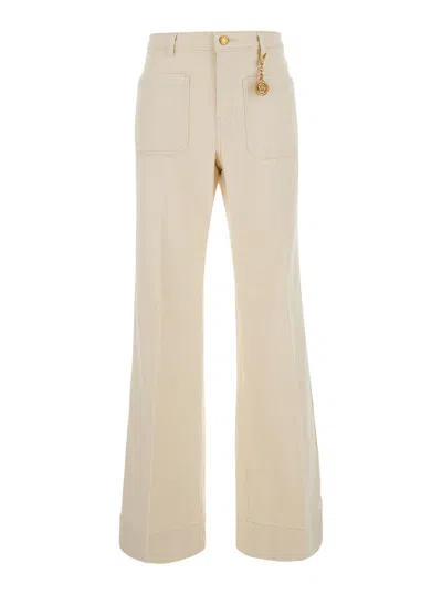 Michael Michael Kors High-waisted Denim Jeans In Gold