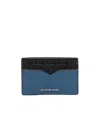 Michael Michael Kors Hudson Card Holder With Logo In Black