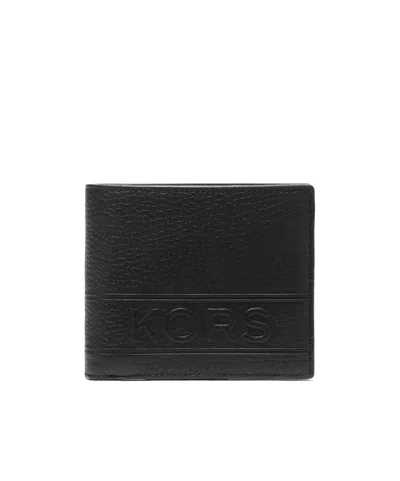 Michael Michael Kors Hudson Leather Wallet In Black