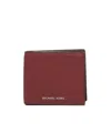 Michael Michael Kors Hudson Logo Bifold Wallet In Burgundy