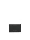 Michael Michael Kors Hudson Logo Card Holder In Black