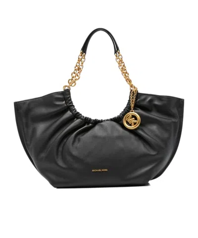Michael Michael Kors Indie Logo-plaque Ruched Tote Bag In Pattern