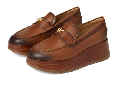 Michael Michael Kors Indy Flatform Loafer In Brown