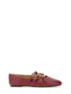 Michael Michael Kors "indy Flex" Leather Ballerina
