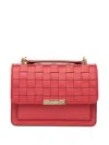 Michael Michael Kors Interwoven Shoulder Bag In Red