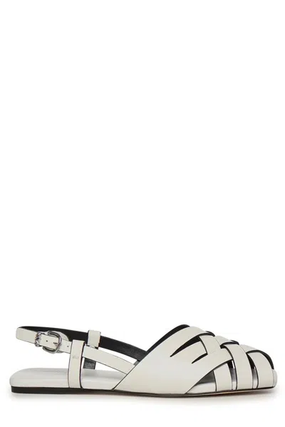 Michael Michael Kors Irene Flat Sandals In White