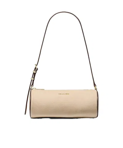 Michael Michael Kors Izzy Small Nubuck Barrel Pochette In Brown