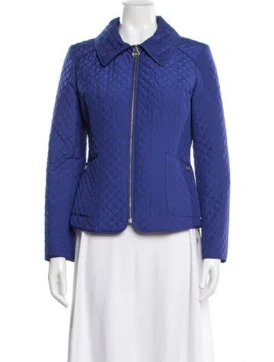 Pre-owned Michael Michael Kors Jacket In Blue