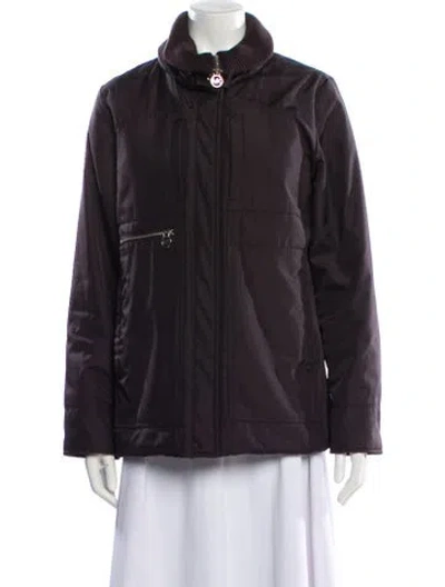 Pre-owned Michael Michael Kors Jacket In Brown