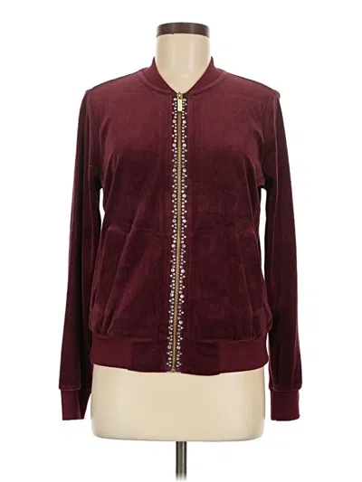 Pre-owned Michael Michael Kors Jacket In Burgundy