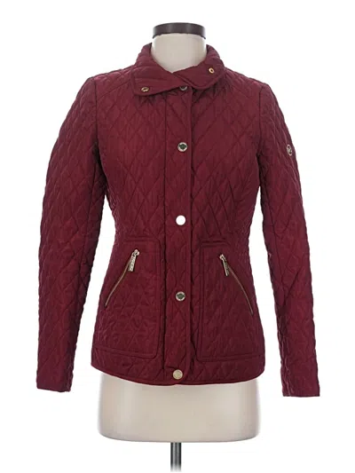 Pre-owned Michael Michael Kors Jacket In Burgundy
