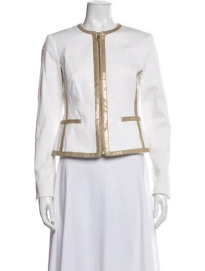 Pre-owned Michael Michael Kors Jacket In White