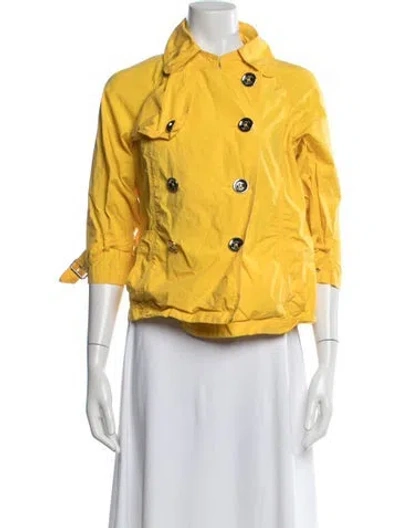Pre-owned Michael Michael Kors Jacket In Yellow