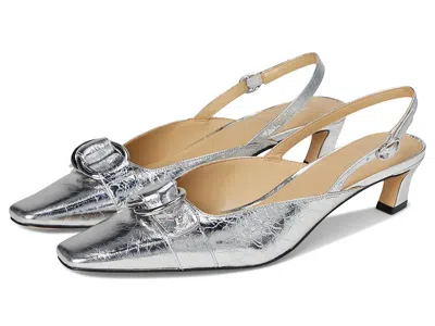 Michael Michael Kors Jaden Kitten Sling In Silver