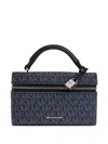 Michael Michael Kors Jana Monogram-pattern Tote Bag In Blue