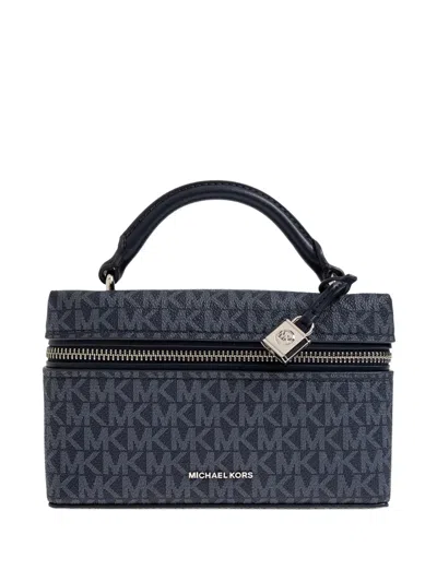 Michael Michael Kors Jana Monogram-pattern Tote Bag In Blue