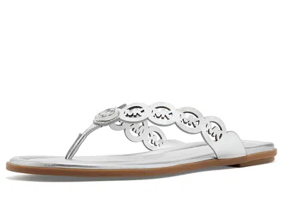 Michael Michael Kors Janie Thong Sandals Women's Sandals Silver: 9.5 M