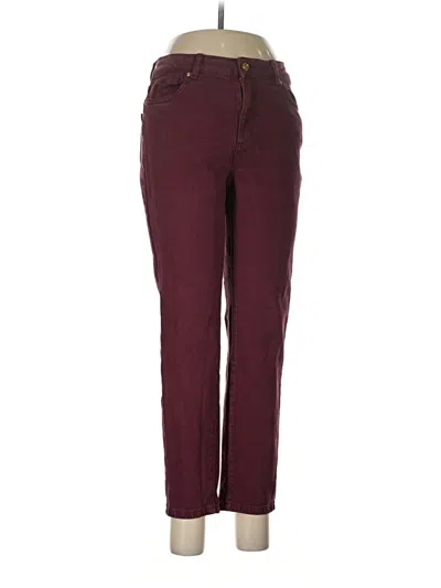 Pre-owned Michael Michael Kors Jeans In Burgundy