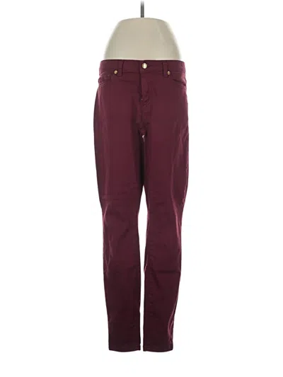 Pre-owned Michael Michael Kors Jeans In Burgundy