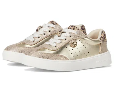 Michael Michael Kors Jem Scotty (little Kid/big Kid) Girls Shoes Pale Gold Metallic/leopa : 1 Little Kid M, Synthetic