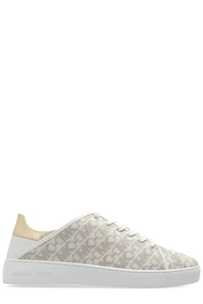 Michael Michael Kors Lace-up Low-cut Casual Shoes In Beige