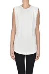 Michael Michael Kors Sleeveless T-shirt In Ivory