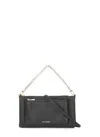 Michael Michael Kors Versatile Leather Shoulder Bag With Chain Strap In Black