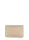 Michael Michael Kors Jet Set Card Holder In Beige