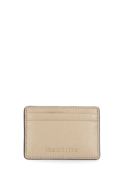 Michael Michael Kors Jet Set Card Holder In Brown