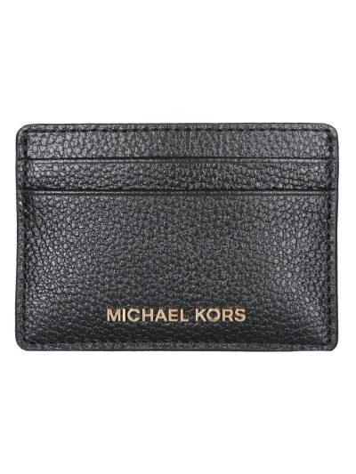 Michael Michael Kors Jet Set Card Holder In Nero