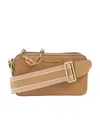 Michael Michael Kors Jet Set Chain-link Leather Crossbody Bag In Brown