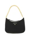 Michael Michael Kors Small Jet Set Leather Shoulder Bag In Black