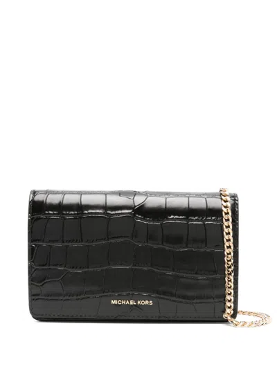 Michael Michael Kors Jet Set Cross Body Bag In Black