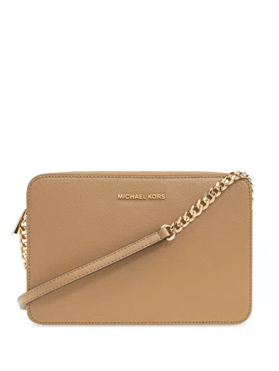 Michael Michael Kors Jet Set Cross Body Bag In Neutrals