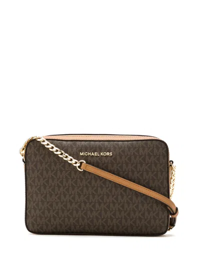 Michael Michael Kors Jet Set Item Large East West Crossbody In White