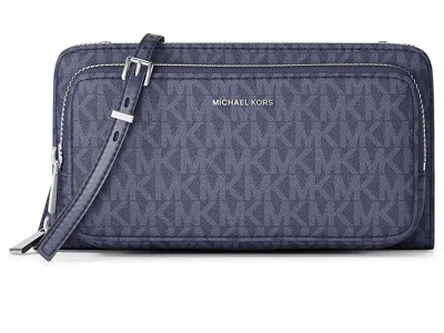 Michael Michael Kors Jet Set Large Continental Xbody Cross Body Handbags Dress Blues: Lg