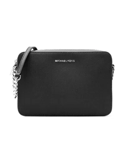 Michael Michael Kors Jet Set Large Cross Body Clutch Bag In Black