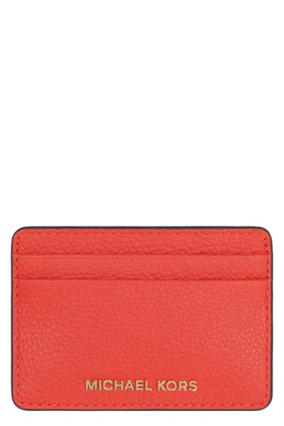 MICHAEL MICHAEL KORS MICHAEL MICHAEL KORS JET SET LEATHER CARD HOLDER
